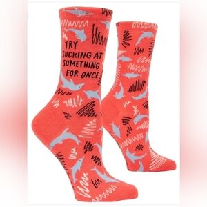 Try Sucking At Something For Once Socks by Blue Q